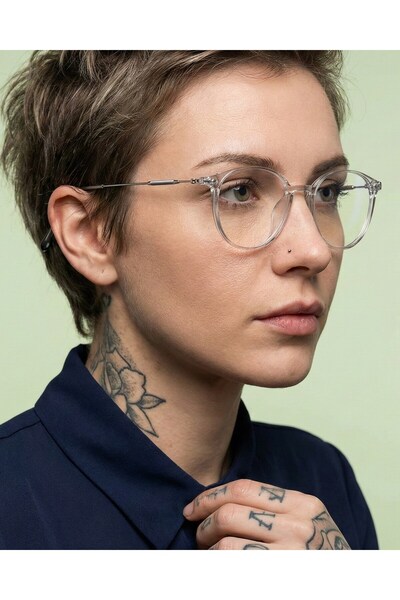 Corney Design Cortez Gri Gözlük | Yuvarlak | Mavi Işık Filtreli | Blue Blocke...