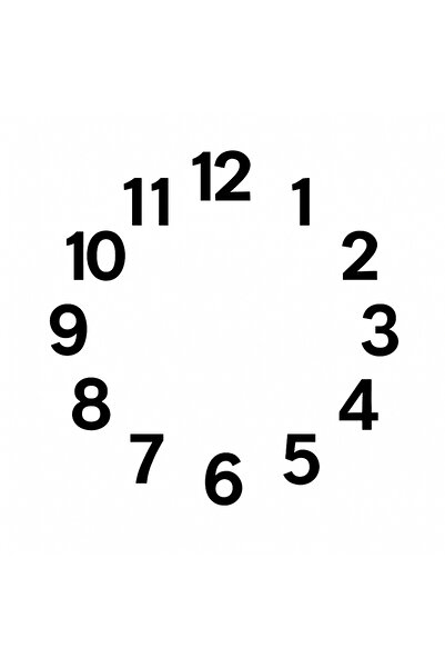 EXİZ TİCARET أرقام الساعة، أرقام ساعة الحائط ورقم 4.5 سم من البليكسي اللاصق