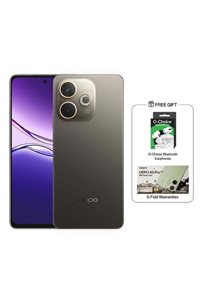 OPPO A5 Pro Dual SIM Mocha Brown 8GB RAM 256GB 5G - Middle East Version with Bluetooth Headphones Gi