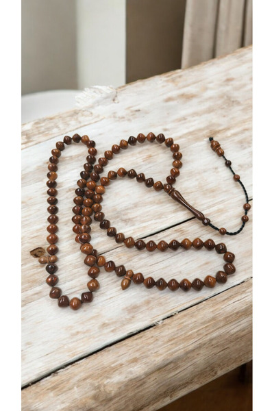 İnan Tesbih Two Grades of Kuka Istanbul Cut Dark Color 99 Beads Prayer Beads