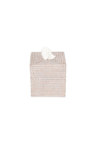 Decor Walther Basket Tissue Box, Square, Countertop, 15Xh15Cm - White
