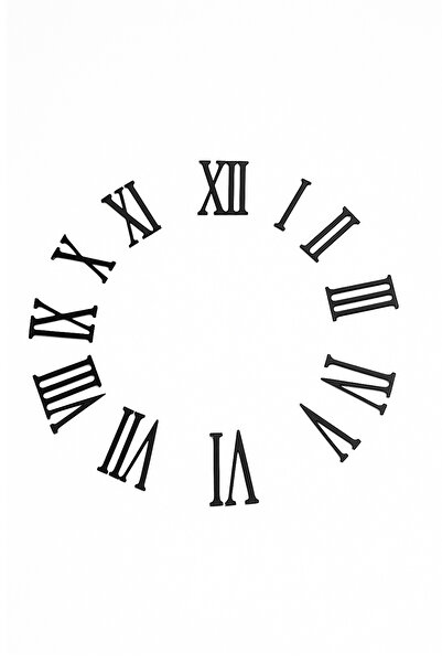 EXİZ TİCARET أرقام ساعة روما، أرقام ساعة الحائط ورقم 4،5 سم من البليكسي اللاصق