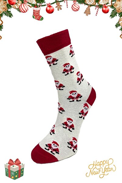 nisaNCa Ciorapi de Crăciun cu model Moș Crăciun – Unisex 36-42