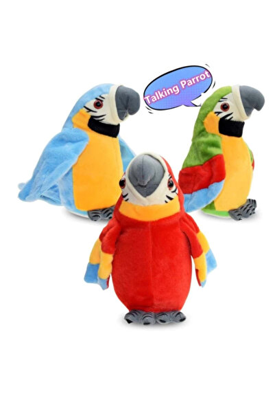 Oyuncakistan GEVEZE PAPAĞAN PİLLİ SES KAYIT VE SÖYLENENİ TEKRAR EDEN (POPÜLER HAREKETLİ HAYVANLAR SERİSİ)