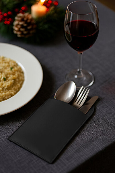 Morika Hotel & Home Textile Σετ θήκης για κουτάλια Οβάλ σχέδιο από συνθετικό ...