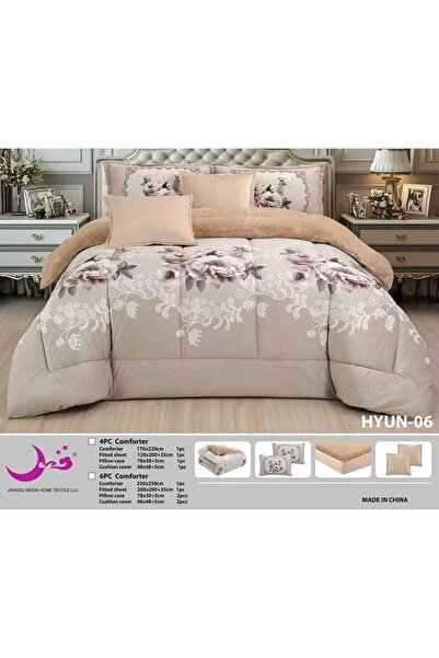 Moon Winter velvet bedspread for two people