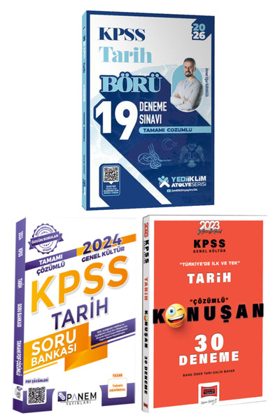 Yediiklim Yayınları Ahmet Uğur Karakuza|2026 KPSS Börü Tarih Tamamı Çözümlü 1...