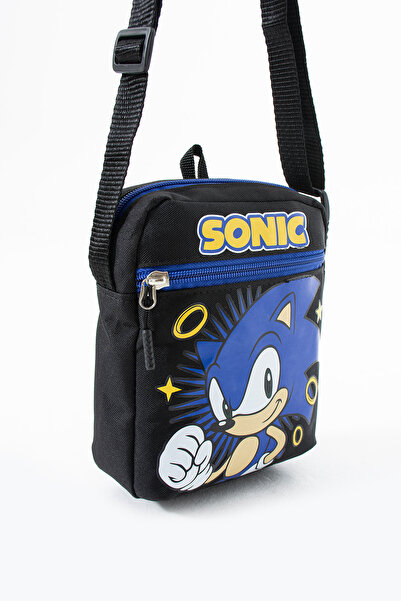 SippoTrade حقيبة كتف للأولاد من سونيك ذا هيدج هيرج – 3 أقسام – قماش مقاوم للماء (21×16×6 سم)