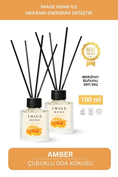 İMAGE HOME Çubuklu Oda Kokusu Amber 100Ml.2'Li Özel Set