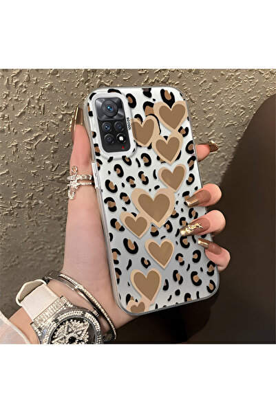 Hontinga حافظة متوافقة مع هاتف Xiaomi Redmi Note 11 Pro 5G بنمط pardus حافظة ...