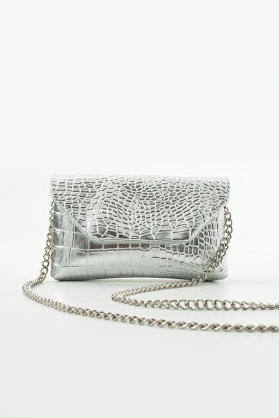 Meryem Çanta Women's Chain Crocodile (Crocodile Skin) Patterned Evening Dress...