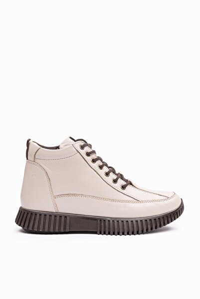 YT AYAKKABI 6050 Bej Kadın Botu
