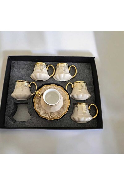 İpek Porselen 6'lı Kahve Fincan Takımı