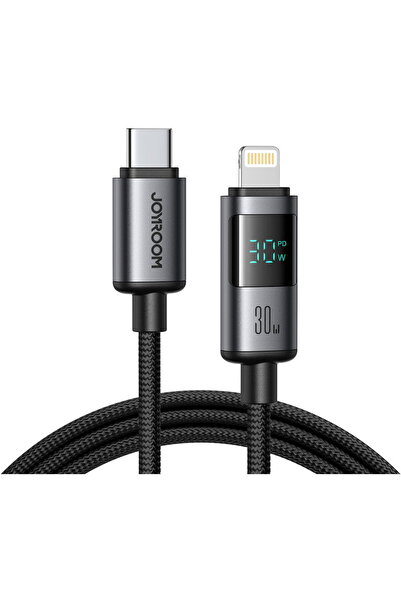 Joyroom S-A16 Pro Prism Series 30W USB-C - Lightning Cable with Display 1.2m - Black