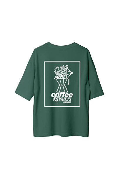 CANDLEMASTORE Coffee & Flowers - Oversized T-Shirt