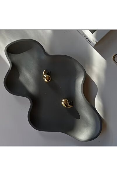 Heaven Earth Modern Dalga Tasarımlı Dekoratif Tabak – Çok Amaçlı Lüks Ev & Ma...