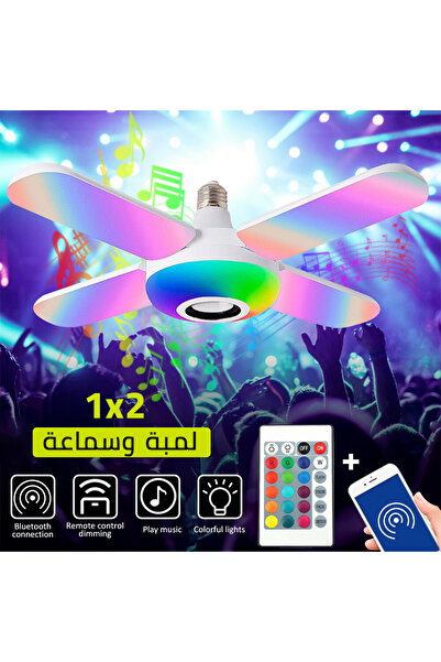 genric LED Lamp in Fan Shape with 2 in 1 Speaker