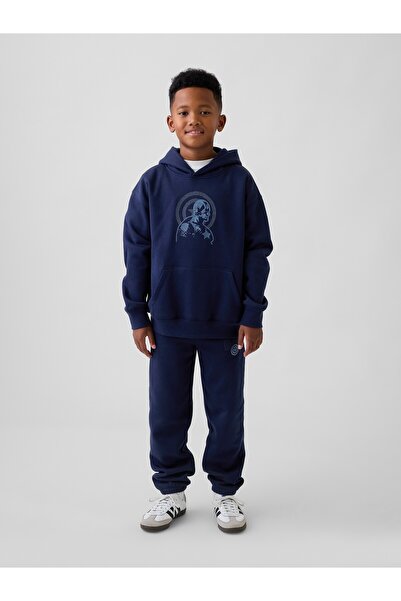 GAP Erkek Çocuk Lacivert Marvel VintageSoft Relaxed Jogger Eşofman Altı