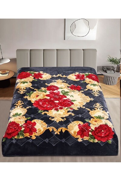 alzawia بطانيه نفرين 4 كيلو منقوش محفر230*200