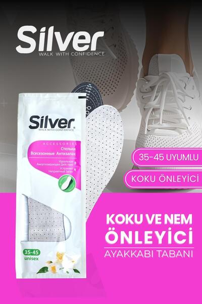 Silver Ayakkabı Koku Ve Ter Önleyici Tabanlık - Gözenekli Konfor Tabanı (35-45)