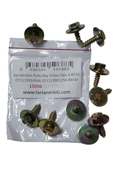 SAY Pİ Kendinden Pullu Koç Vidası Sarı 4,8X16 071119916946 071119901294 BMW (...