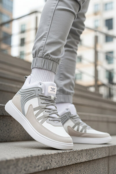 WALKWAY Pantofi sport pentru bărbați Ferra 2808 Ice Grey, până la gleznă