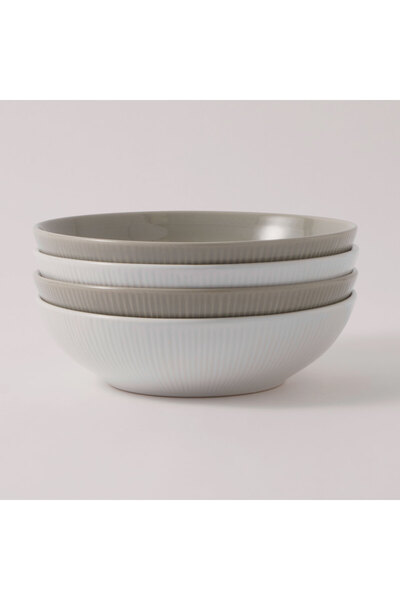 LA MESA stoneware pasta bowls 8.5" 4pcs