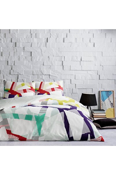 Taç Crimson Ranforce Single Duvet Cover Set Turquoise