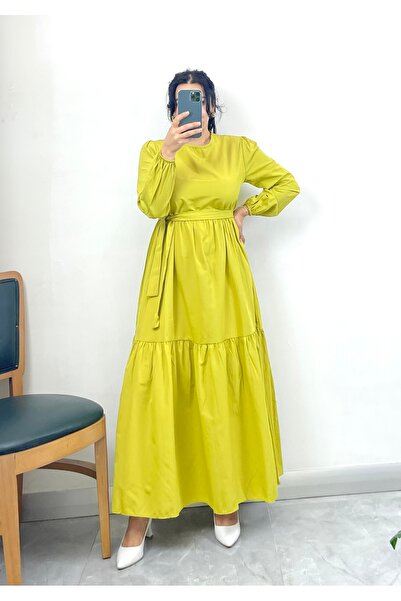 NİSUM MODA Rochie lungă cu talie înaltă