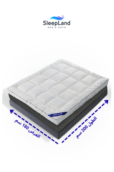 SLEEPLAND لباد فندقي فاخر ارتفاع 14 سم – مقاس 180×200 سم