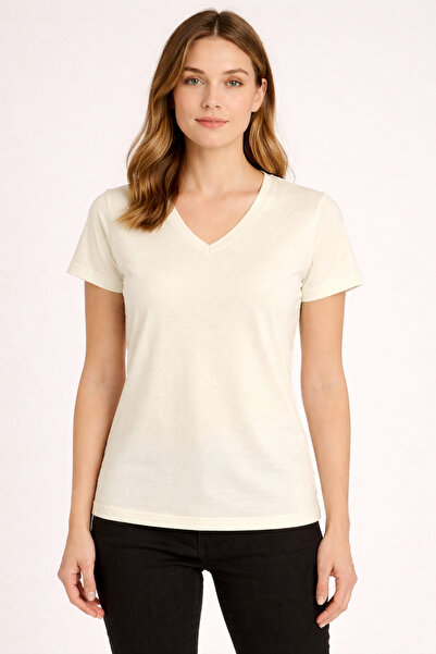 PROLET Γυναικείο μπλουζάκι με λαιμόκοψη σε σχήμα V