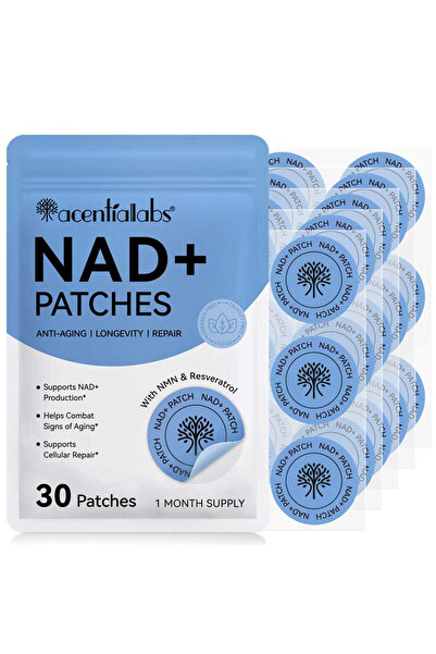 NOVA KISS NAD+ Anti-Aging, Cellular Regeneration and Repair Patches with Resveratrol and NMN, 30 pcs