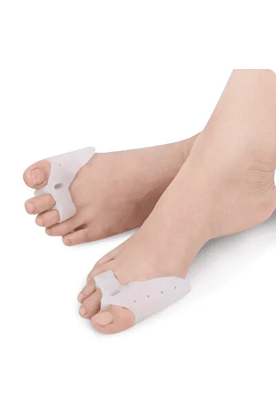 CRM Set de 2 protecții și separator pentru degetul mare de la picior, Hallux Valgus, corector de bunion, CRM, silicon moale,