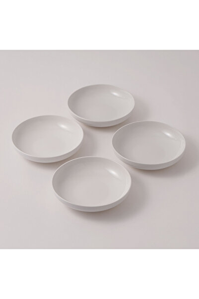 LA MESA 4pcs porcelain soup bowl set, white 21*21*5 cm