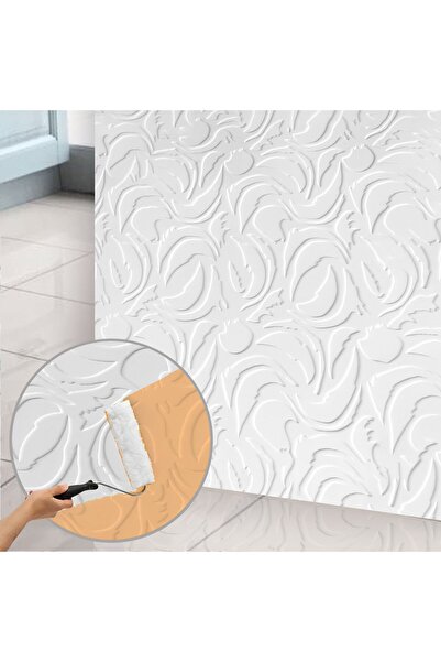 TİNK Kendinden Yapışkanlı 3D Duvar Paneli Boyanabilir Dekota 60x60 cm Modern ...