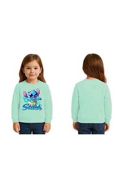 SEDİRLİ سويت شيرت للأطفال من الجنسين من ستيتش مطبوع بثلاثة خيوط