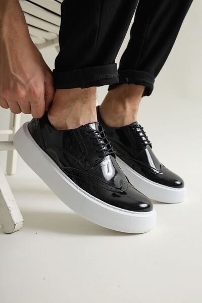 Lucy Shoes حذاء YG149 Changer Over للرجال كلاسيكي من الجلد اللامع برباط يومي ...