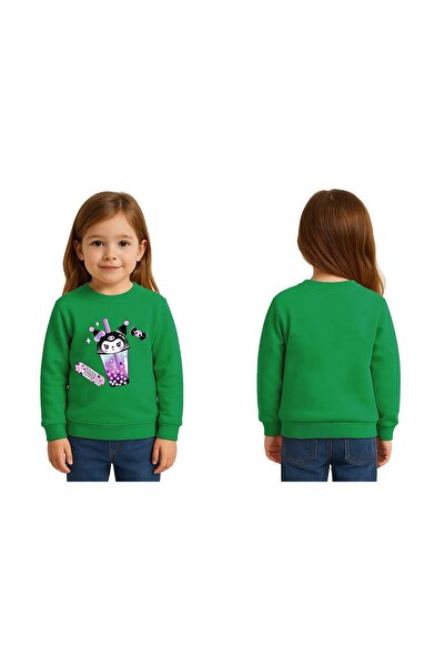 SEDİRLİ Unisex Kuromi cu imprimeu pentru copii Swae tricou 3 fire cu borduri