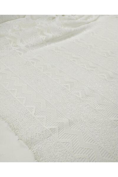 Kumaş Parça Білосніжне гіпюрове мереживо, ширина: 100 см