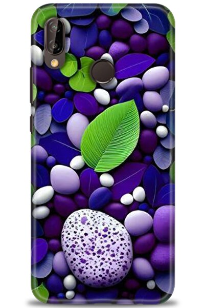 Rulet Aksesuar غطاء متوافق مع هاتف هواوي P20 لايت HD مطبوع - غطاء سيليكون بتص...