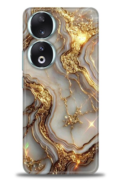 Rulet Aksesuar Huawei Honor 90 Uyumlu Kılıf HD Baskılı Kapak - Tasarım Siliko...