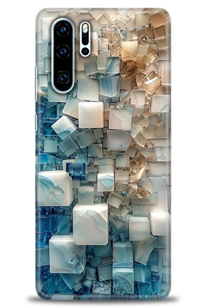 Rulet Aksesuar غطاء متوافق مع هاتف هواوي P30 Pro HD مطبوع - غطاء سيليكون بتصم...