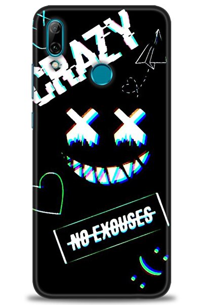 Rulet Aksesuar حافظة متوافقة مع هاتف هواوي بي سمارت 2019 HD مطبوع + واقي شاشة...