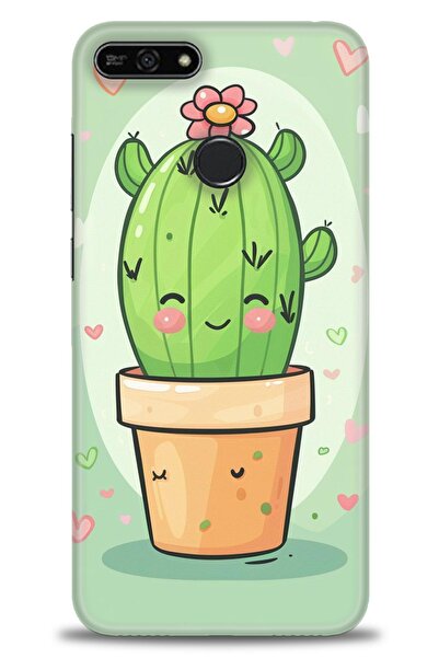 Rulet Aksesuar غطاء متوافق مع هاتف هواوي هونر 7A HD مطبوع + واقي شاشة سيراميك...