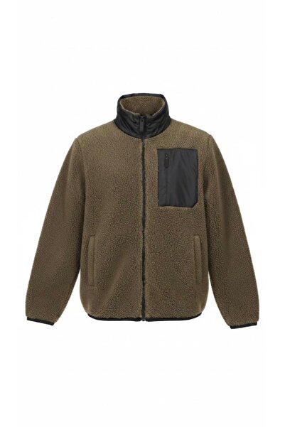 Plus Scorpion Jachetă fleece cu fermoar și buzunar frontal