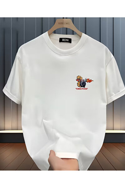 shi dumanlar giyim oversized Turbo Pover Gögüs με τύπωμα Unisex / Ανδρικό T-S...