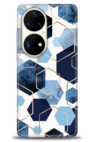 Rulet Aksesuar غطاء متوافق مع هاتف هواوي P50 Pro HD مطبوع + واقي شاشة سيراميك...