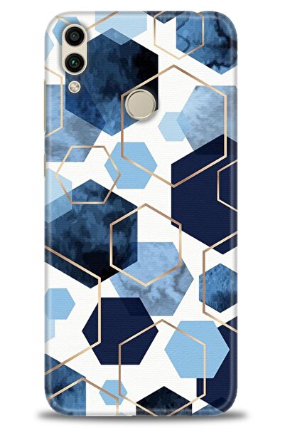 Rulet Aksesuar غطاء متوافق مع هاتف هواوي هونر 8C HD مطبوع - غطاء سيليكون بتصم...