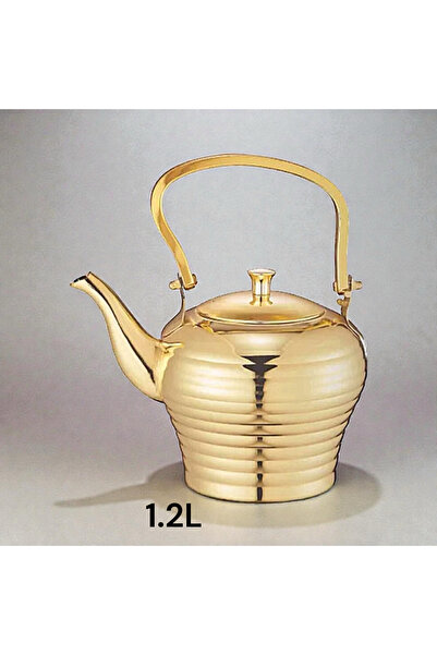 cc bin shihon High-quality, rust-resistant, gold-plated stainless steel teapot; spiral-shaped gold-plated teapot.