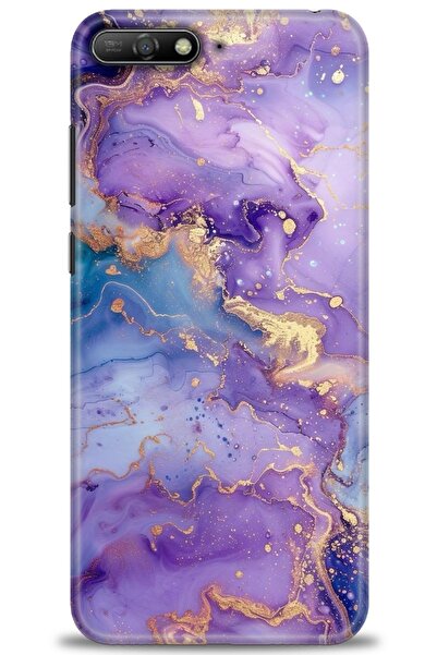 Rulet Aksesuar غطاء متوافق مع هاتف هواوي Y6 2018 HD مطبوع - غطاء سيليكون مصمم...